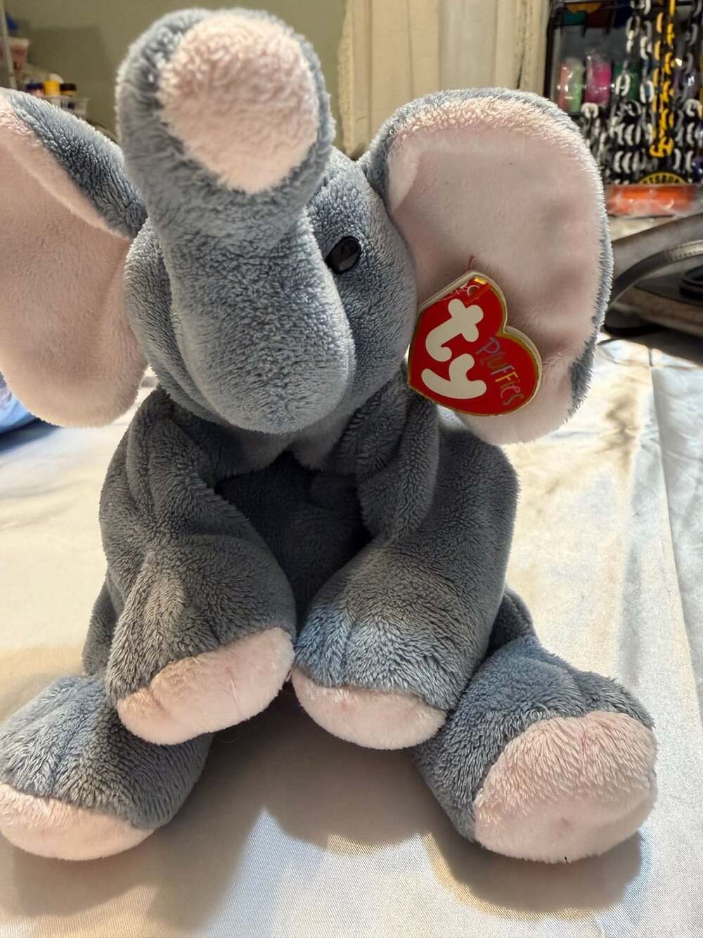 Ty Pluffies Winks The Elephant Plush Toy